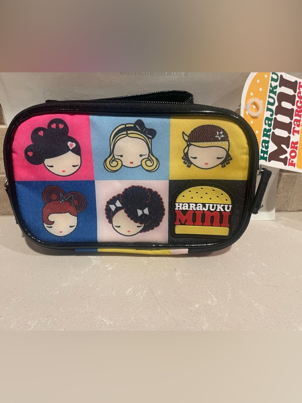 Harajuku Mini for Target Colorblock Cosmetic Pouch NWT